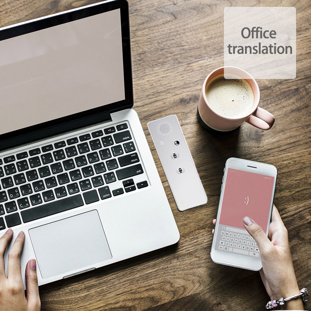 Portable Wireless Smart Translator 70 Languages Two-Way Real Time Instant Voice Translator Bluetooth-compatible APP Translator