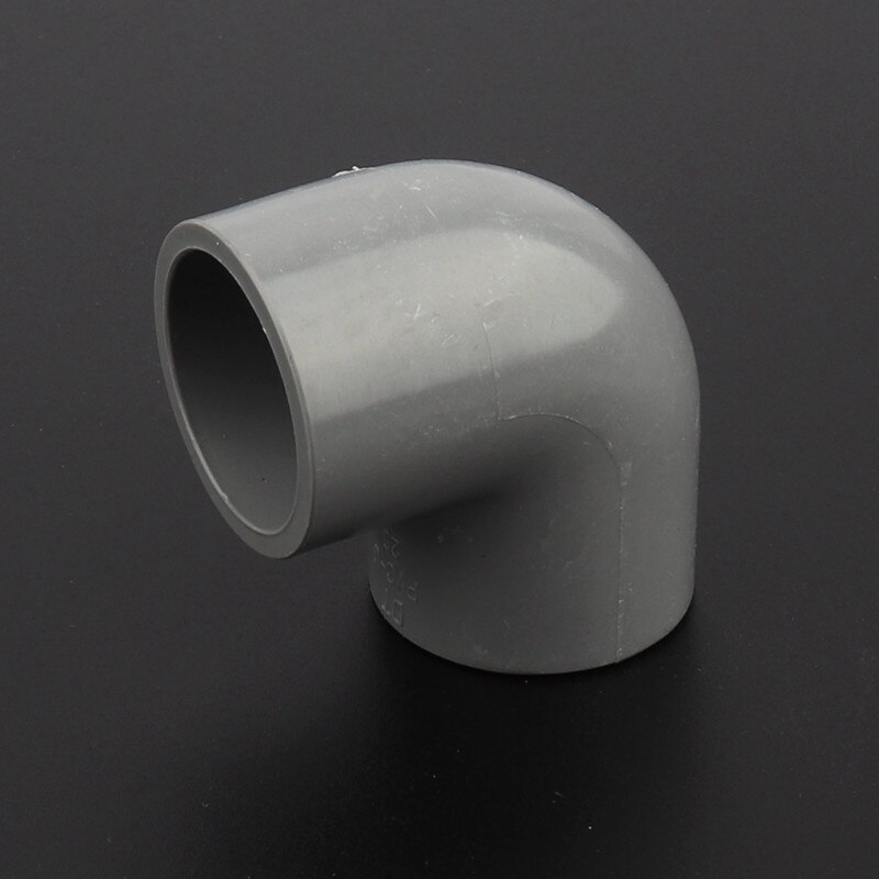 1pc 50mm PVC Elbow Joints Water Pipe Connector Irrigation System Fittings Household Tap Garden Water Connectors: Gray  50mm Elbow