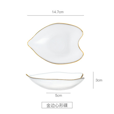 Cuenco de postre de Nido de Pájaro de phnum, cuenco de vidrio para el hogar , cuenco de ensalada de flor de cerezo japonés: Blanco