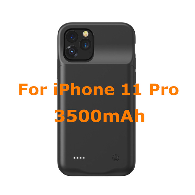 KQJYS Portable Soft TPU Full Covered Battery Case for iPhone 11/11 Pro Mobile Power Case for iPhone 11 Pro Max