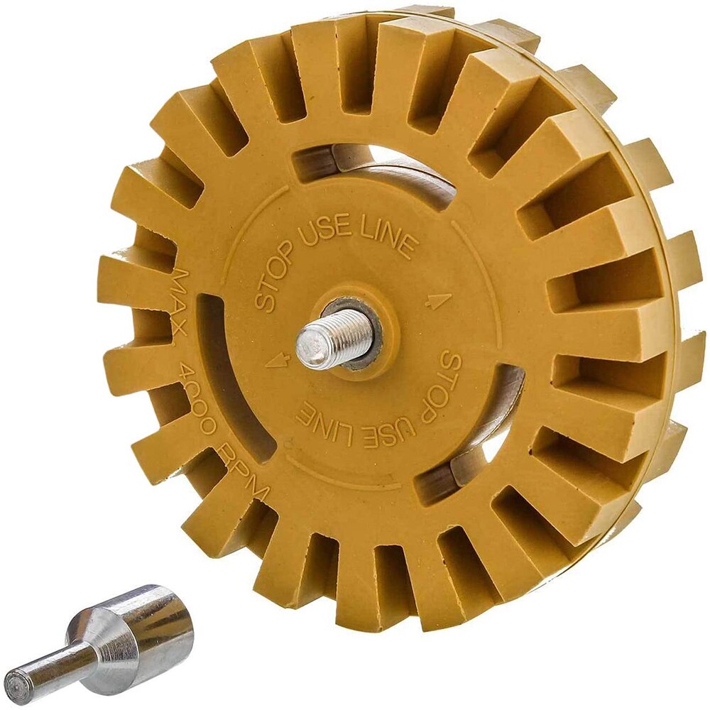Decal Removal Eraser Wheel Tool Kit 4 inch Rubber Power Drill Attachment For Removing Pinstripes Stickers Adhesive Vinyl Decals