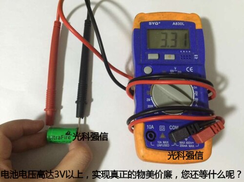 The CR2 3.0V 800mAH genuine lithium-ion rechargeable battery flashlight camera Rechargeable Li-ion Cell