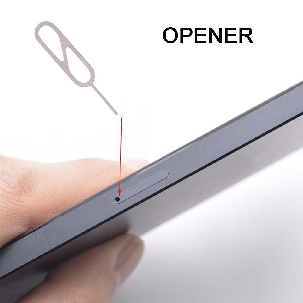 10Pcs Smartphone Neem Sim Card Remover Tool Pin Naald Voor Xiaomi Pin Telefoon Kaart Voor Iphone Vervangende Onderdelen J6A6