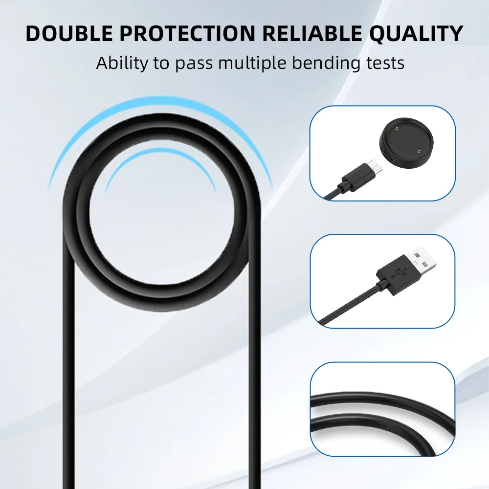 Cargador de reloj para Amazfit BIP 6, Cable de carga rápida magnético [portátil], carga inalámbrica magnética para accesorios Amazfit BIP6