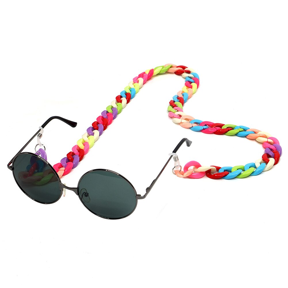 Mode Leesbril Ketting Voor Vrouwen Acryl Zonnebril Kettingen Lanyard Anti-Slip Cord Holder Neck Strap Touw