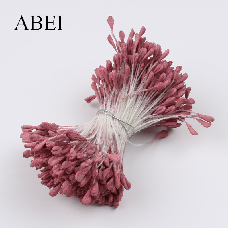 5mm 350pcs Kunstmatige Bloem Stamper Handgemaakte Kous Bloem Materiaal Matte Meeldraden voor Wedding Plakboek Cake Decoratie: 7