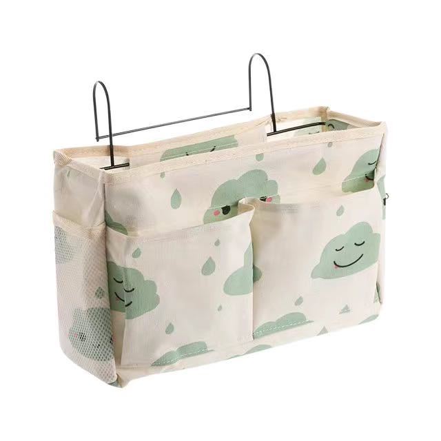 Chevet Suspendu Organisateur de Poche Sac De Rangement Organisateur de Garde-Robe Coton Chambre Salle De Bain Magazine Fourre-Tout De Stockage Organizador Pochette: 009