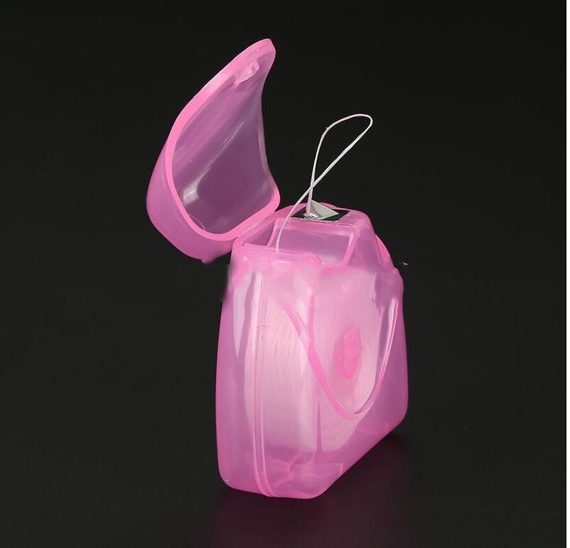 50m Plastic Oral Care Essential Floss Dental Floss with Case Dental Hygiene Teeth Clean Flosser Tooth Cleaning Pick Tool