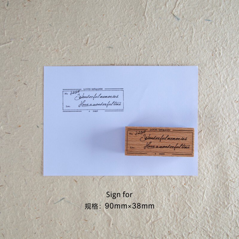 årgang personlig brev beste ønsker notater stempel diy tre gummistempler til scrapbooking skrivesaker scrapbooking standard stempel: E