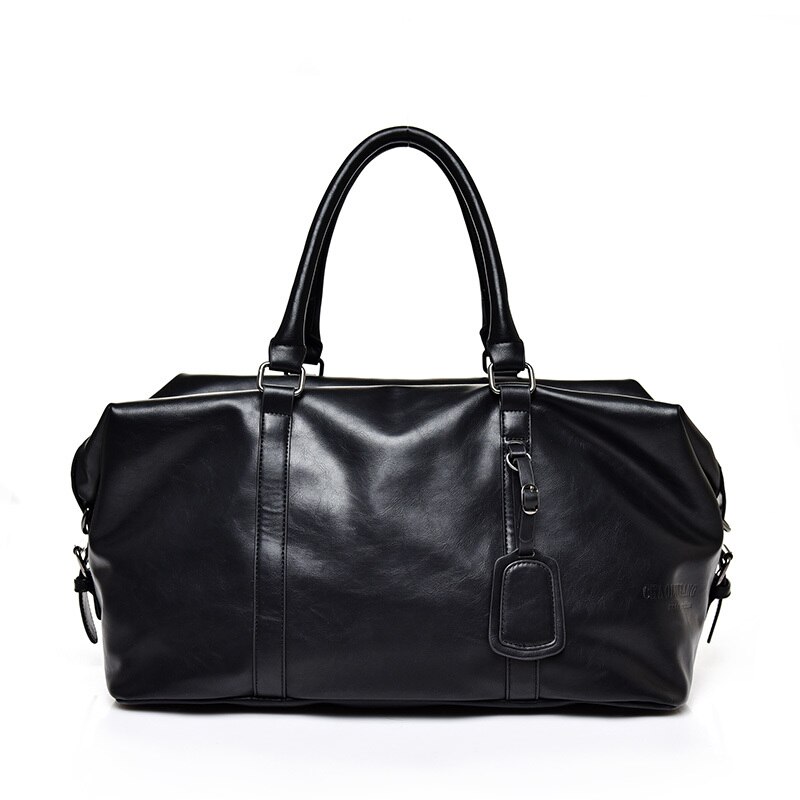 Yilian Mannen Tas Engeland Retro Schoudertas Lederen Mannen Big Messenger Bag Brand Mannen reizen Crossbody Tas: Black