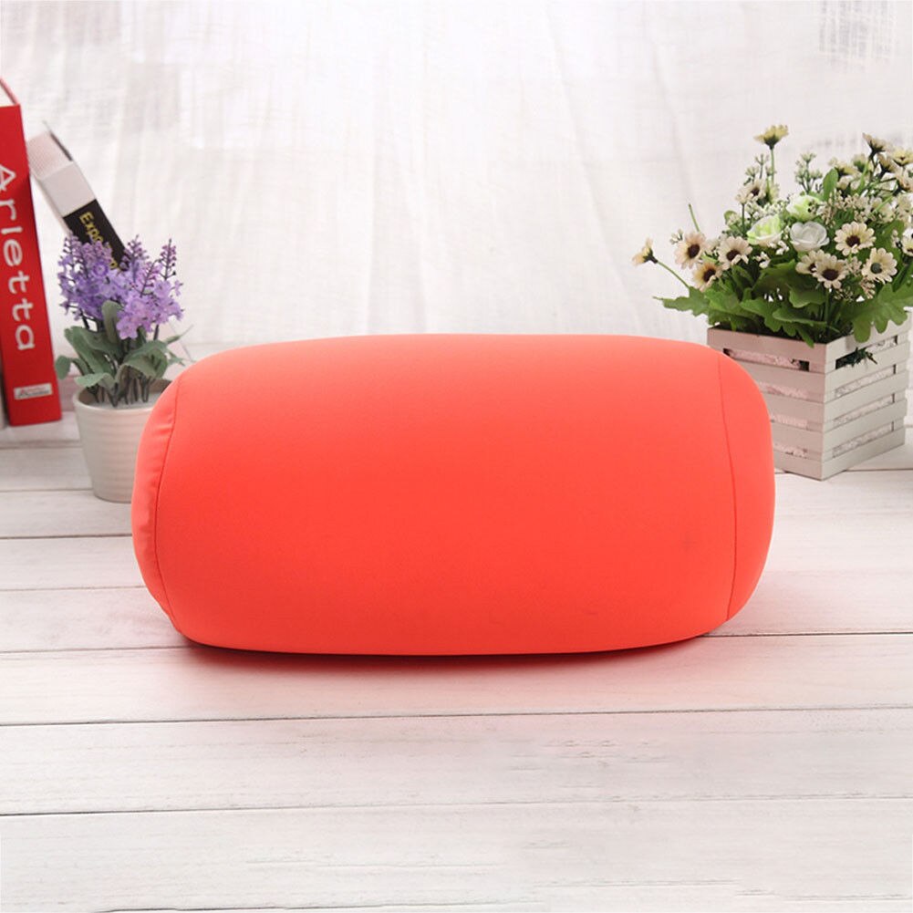 Oreiller de voyage unisexe, coussin de dos à Micro billes, coussin solide, coussin de voyage, maison, lit, cou de sommeil: Orange