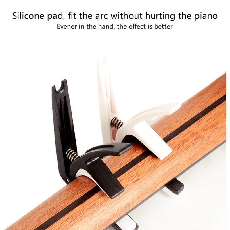 Aluminiumslegering stemme guitar tuner klemme nøgle trigger capo til akustisk elektrisk musikalsk guitar capo