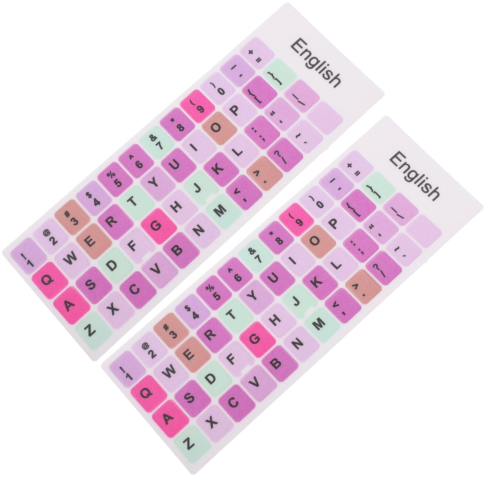 2 Sheets Laptop Keyboard Sticker Laptop Keyboard Sticker English Keyboard Decal