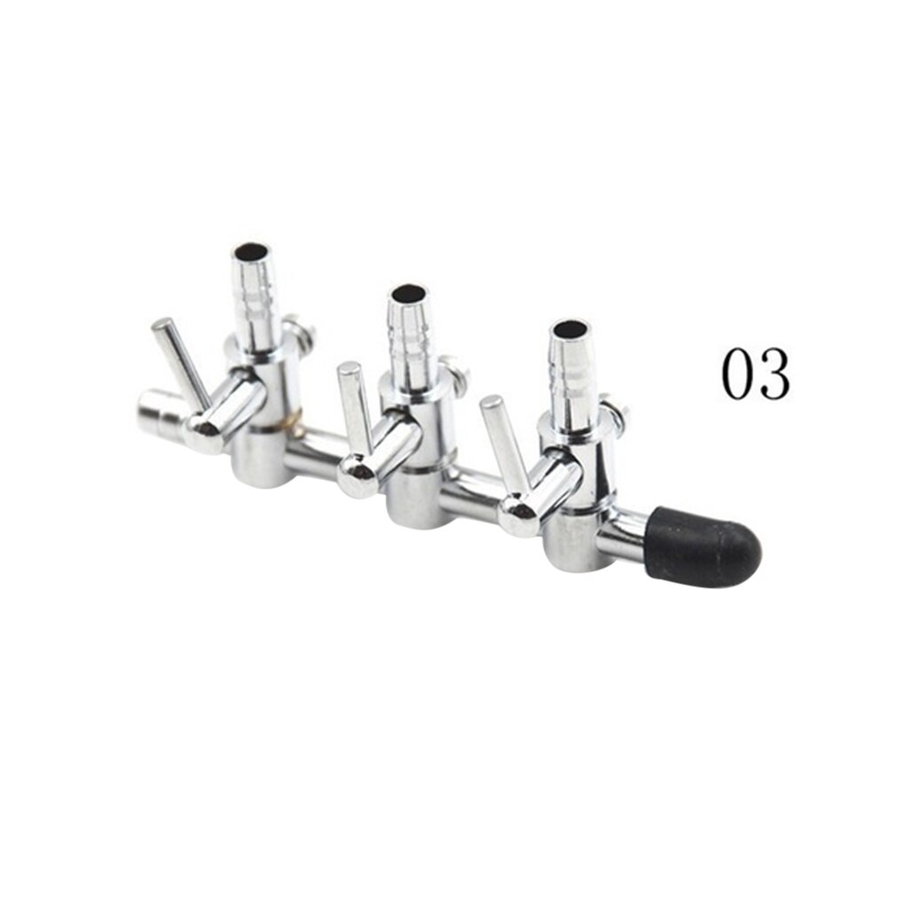 Distributor Aquarium Air Flow Pipe Fishtank Air Regulator Valve Oxygen Pump Air Flow Stainless Steel Fish Tank Air Pump Tube: 3