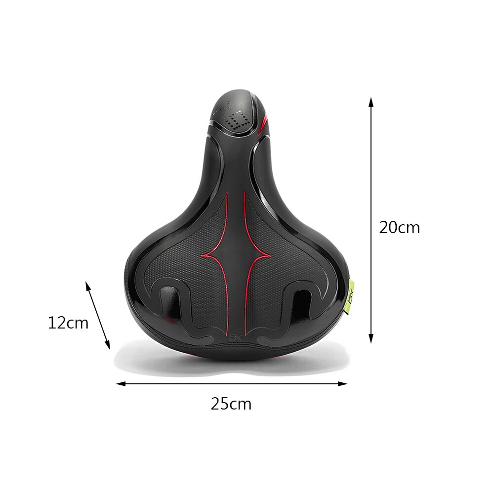Sillín ancho para bicicleta, cojín cómodo para ciclismo de montaña o de carretera, ancho suave