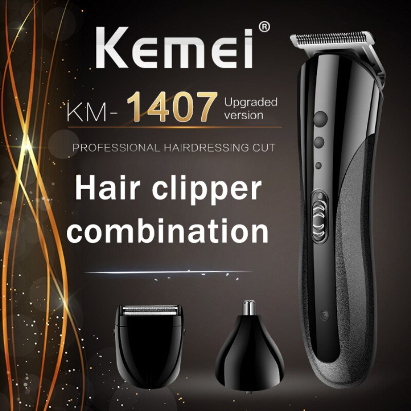 Hair Trimmer Rechargeable Hair Clipper Waterproof Wireless Electric Machine Beard Trimmer Body Men Haircut