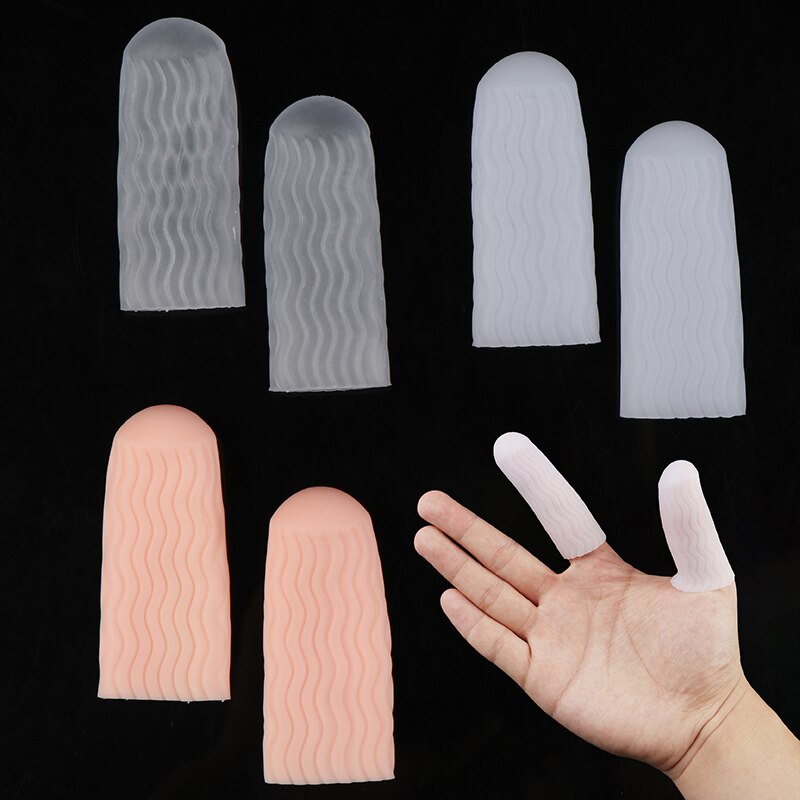1 paire Silicone Gel Tube pansement doigt orteil protecteur gant manches soulagement de la douleur chauffé doigt gants antidérapant