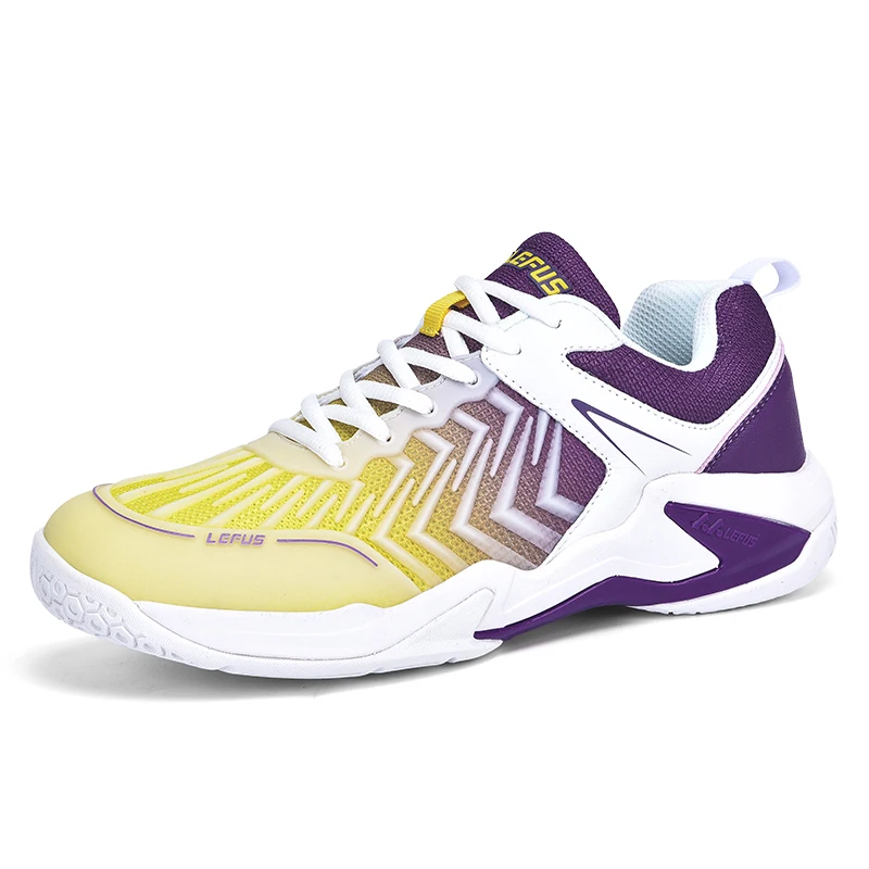 Badmintonschuhe für damen und herren, rutschfeste tennisschuhe für drinnen- und draussen-sportarten, blaue sneaker: Lila / 37