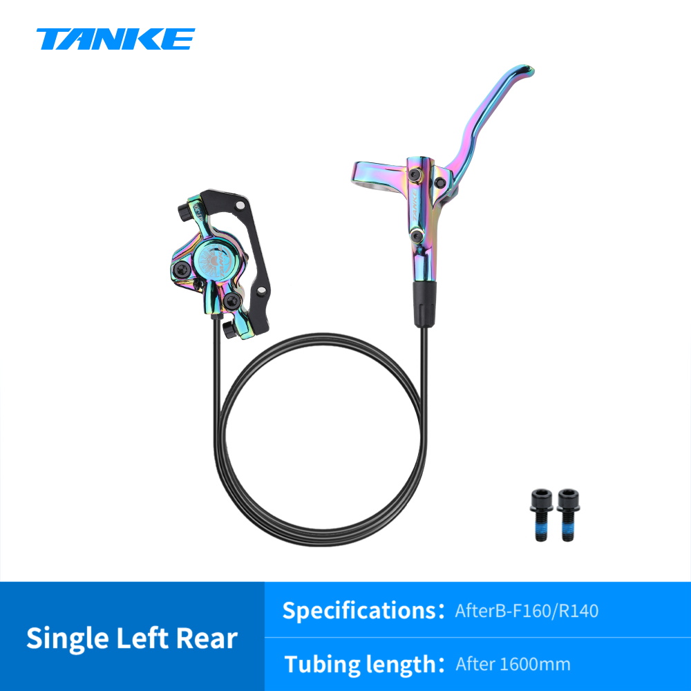 TANKE MT200 bicicleta freno de disco hidráulico MTB freno BL BR 800/1600mm freno de bicicleta 2 pistones 3 dedos palanca de acero piezas de bicicleta actualización: Multicolor