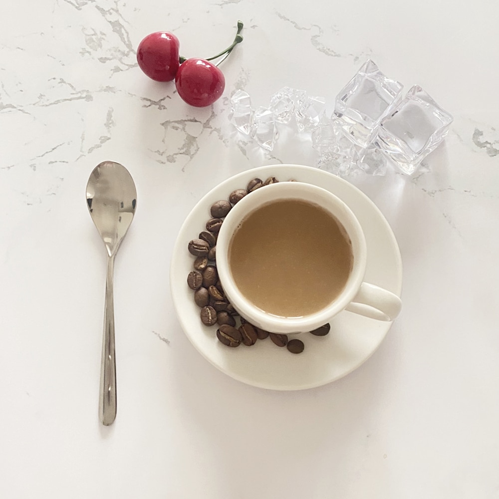 Ren titan kaffeskje hjemmekontor utendørs camping fotturer reise servise middag dessert kaffe suppeskjeer naken 8g