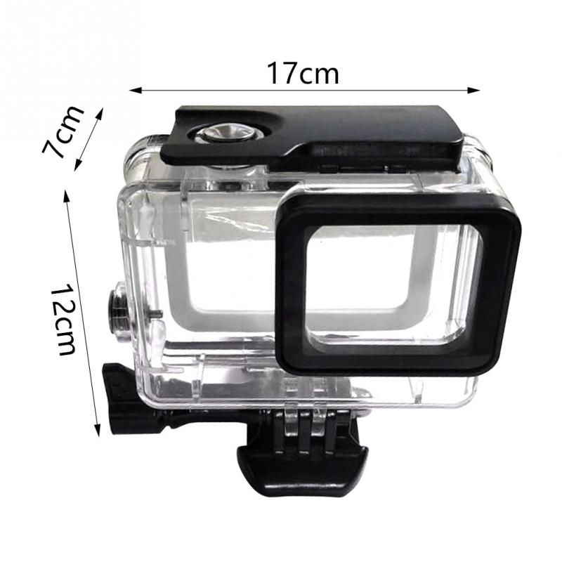 Hus taske til gopro hero 6 5 sort vandtæt sag dykning beskyttende hus shell 40m til go pro hero hero 6 5 kamera  #704