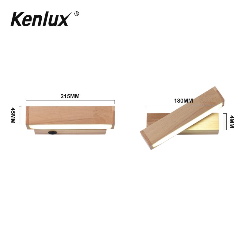 Houten Eenvoudige Creatieve Indoor Wandlamp 10W Led Slaapkamer Nachtkastje Decoratie Nordic Woonkamer Hotel Draaien muur lampen