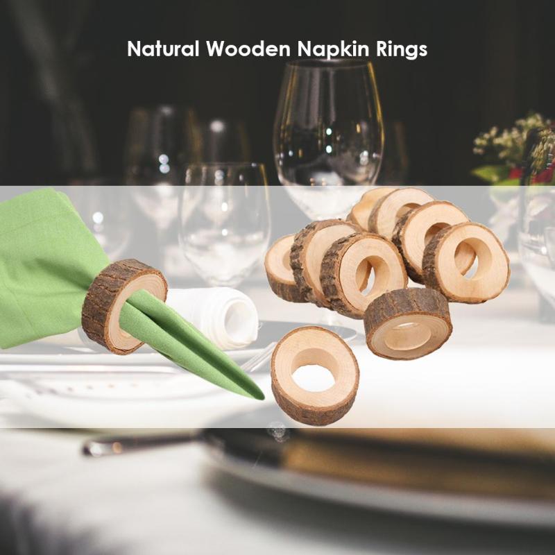 10 stuks Servetringen Gespen, Servetringen, Houten Servetring, servetgespen, voor Kerstmis, Etentjes, Feestjes, Dagelijks Huis, Tafeldecoratie, Accessoires