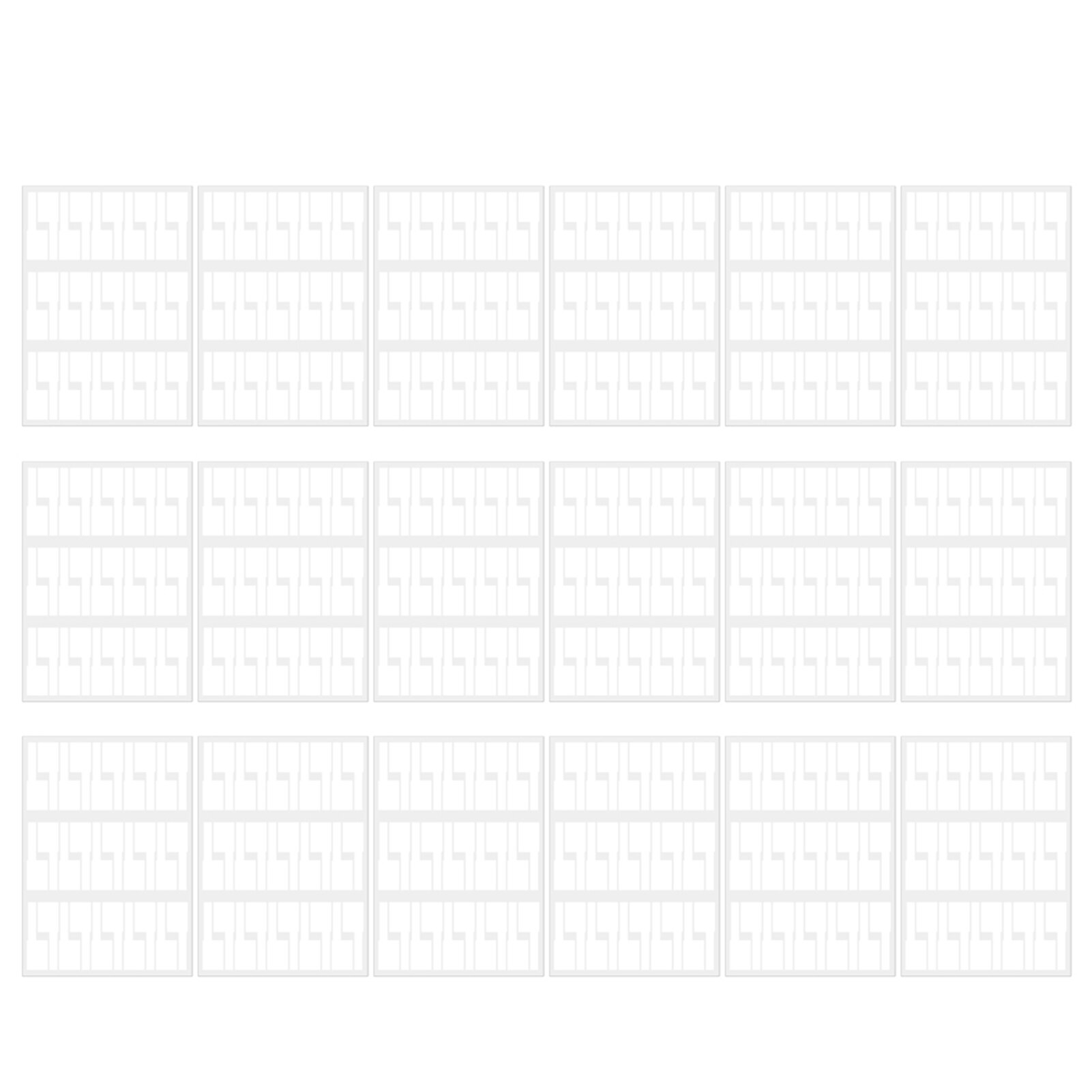 Easy mark kabellabel, scheurbestendig, waterdicht, zelfklevend voor printer, draagbare identificatietag, doe-het-zelf kabelbeheer thuis: Wit