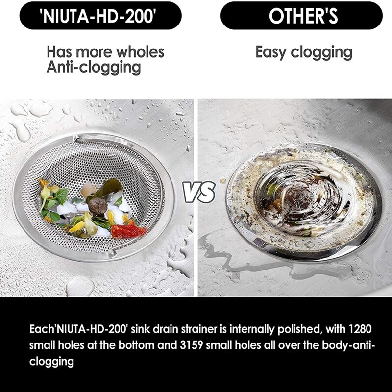 2 Stuk Gootsteen Zeef Roestvrijstalen Aanrecht Zeef Breed Side Past Meest Wastafels