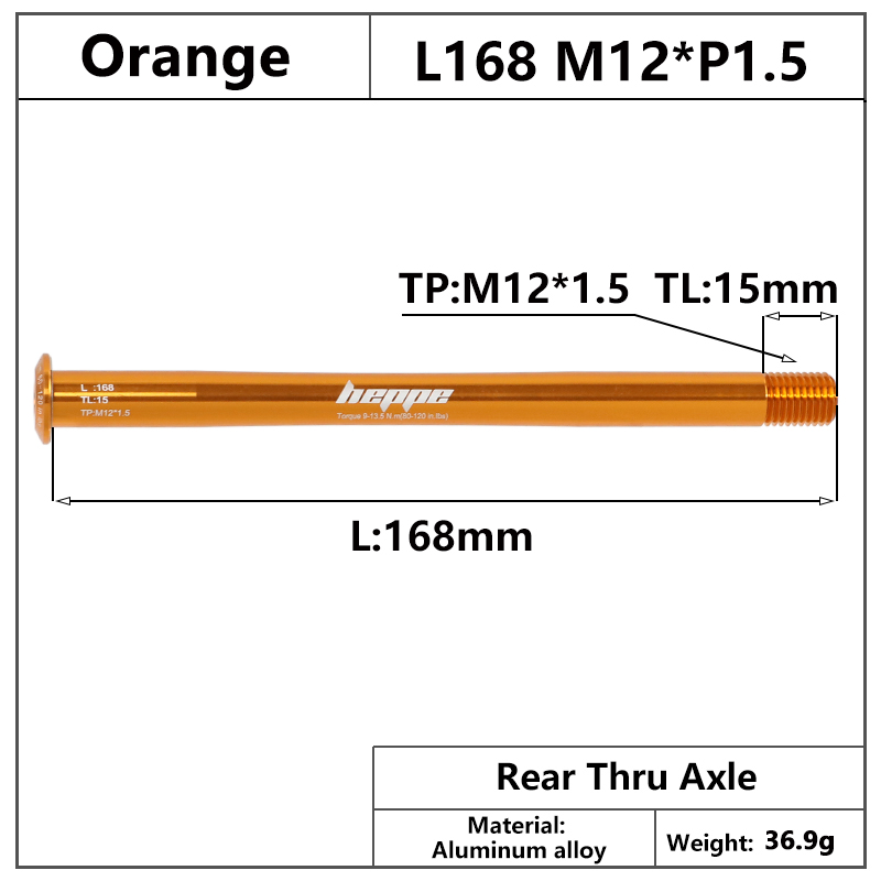 HEPPE MTB Rennrad Ultraleicht Steckachse Vorderradgabel Welle Spieß 12x100/110 Hinterradnabe Steckachse 12x142 12x148 Orange Steckachse: Rosa