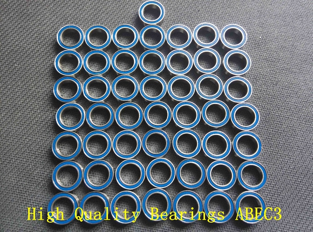 50 STKS 8x16x5 Blauw Rubber Seals 688 2rs ABEC3 8X16X5mm Model lager Motor lager