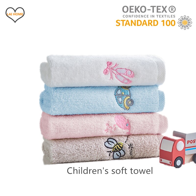 Kinderen Handdoek Zacht 100% Katoen Wassen Gezicht Veeg Handen Plein Handdoeken Veilige En Natuurlijke Gezicht Handdoek Voor Kinderen baby 30*30Cm