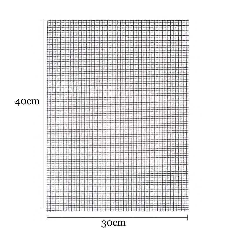 1pc mesh bbq matt churrasco stekeovn ikke-viskøs grillplate kjøkken matlagingsverktøy hjemmeutstyr tilbehør: 30 x 40cm