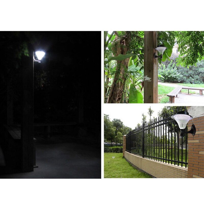 Luz solar LED TRANSCTEGO 24, paneles solares, lámpara de pared para jardín, exterior, resistente al agua, luminaria para jardín, calle, porche