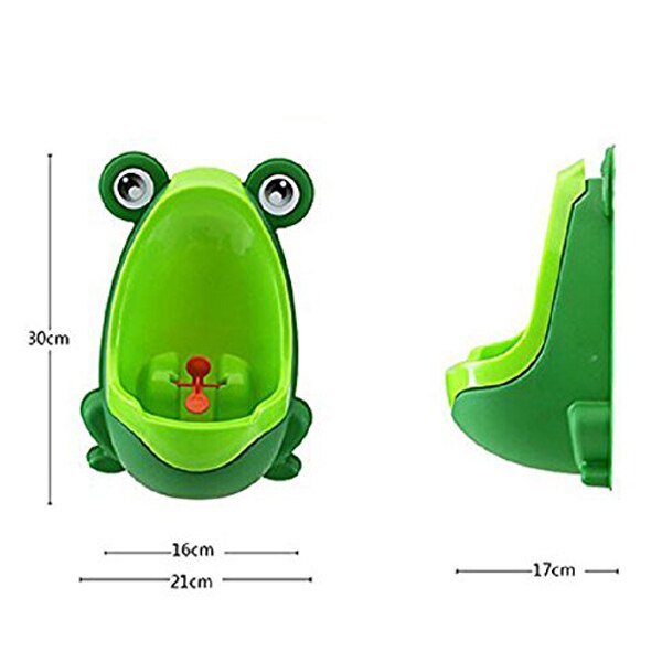 1 x morsomme potte låve froskformet urinal (grønn)