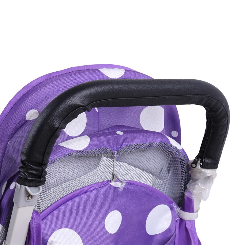 Barnevogn klapvogn armlæn dæksel taske pu læder beskyttende betræk til armlæn håndtag kørestole foldbar og vaskbar