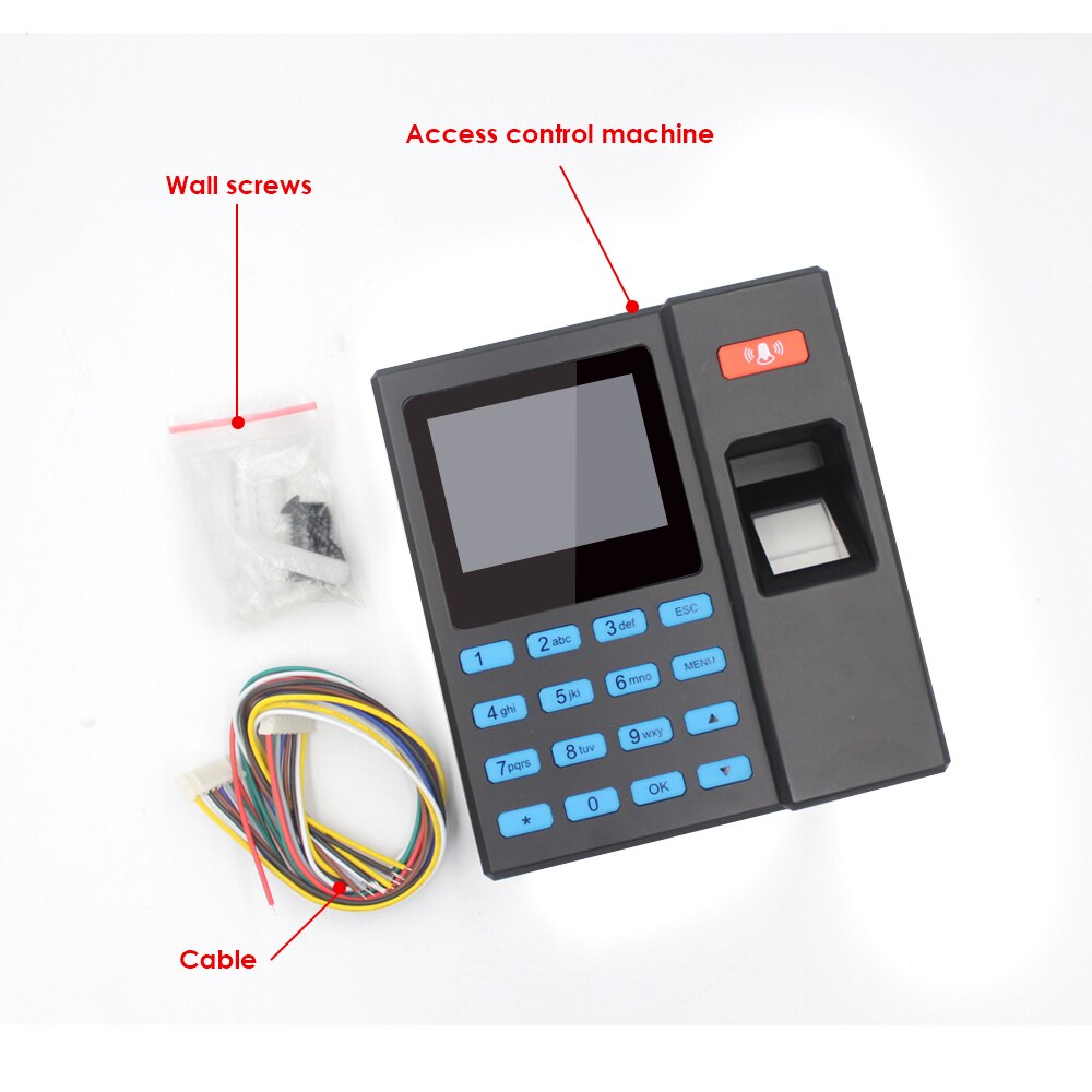 Fingerprint Recogn ID Card Reader Access Control System Biometric Time Attendance Access RFID Door Strike Access Control System