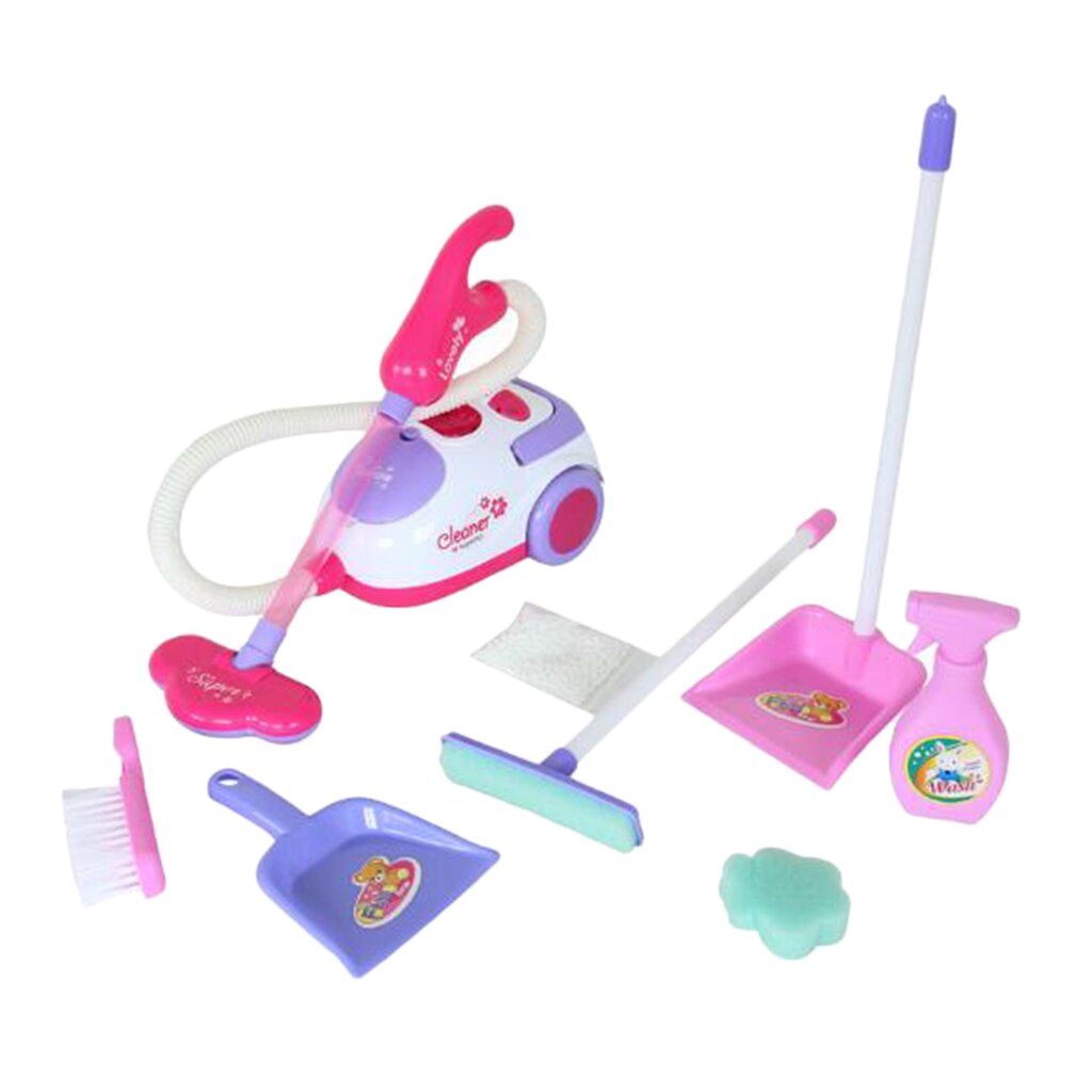 Juego de aspiradora para niños y niñas, juego de simulación, electrodomésticos, juguetes para 3 +