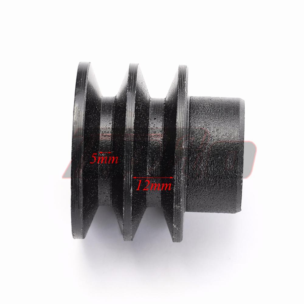 35mm OD 19mm/20mm ID V Belt Pulley Bore Die Double Groove For Gas Engine 170F 168F GX120 GX160 GX200 7HP