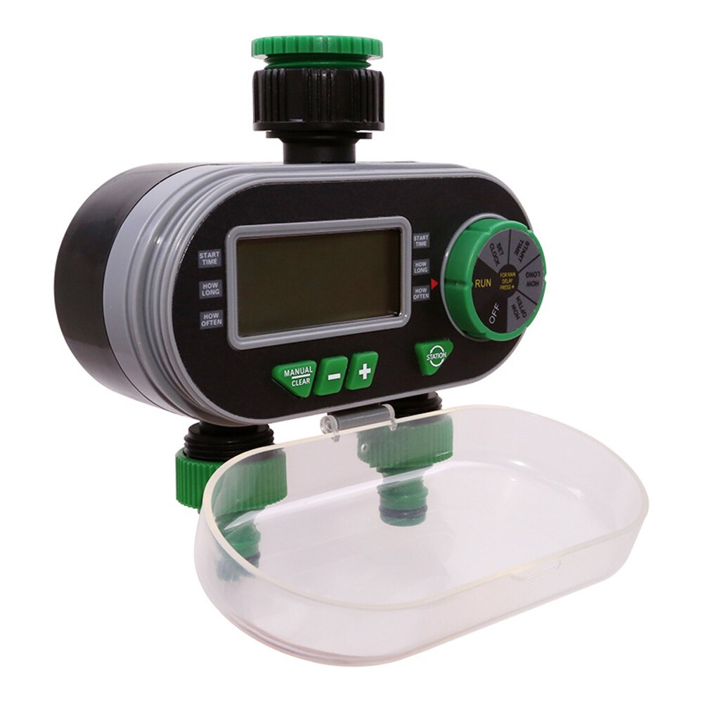 YL21060-válvula electrónica de solenoide con temporizador de agua Digital, controlador de riego con retraso de lluvia para regar el jardín Automático/Manual