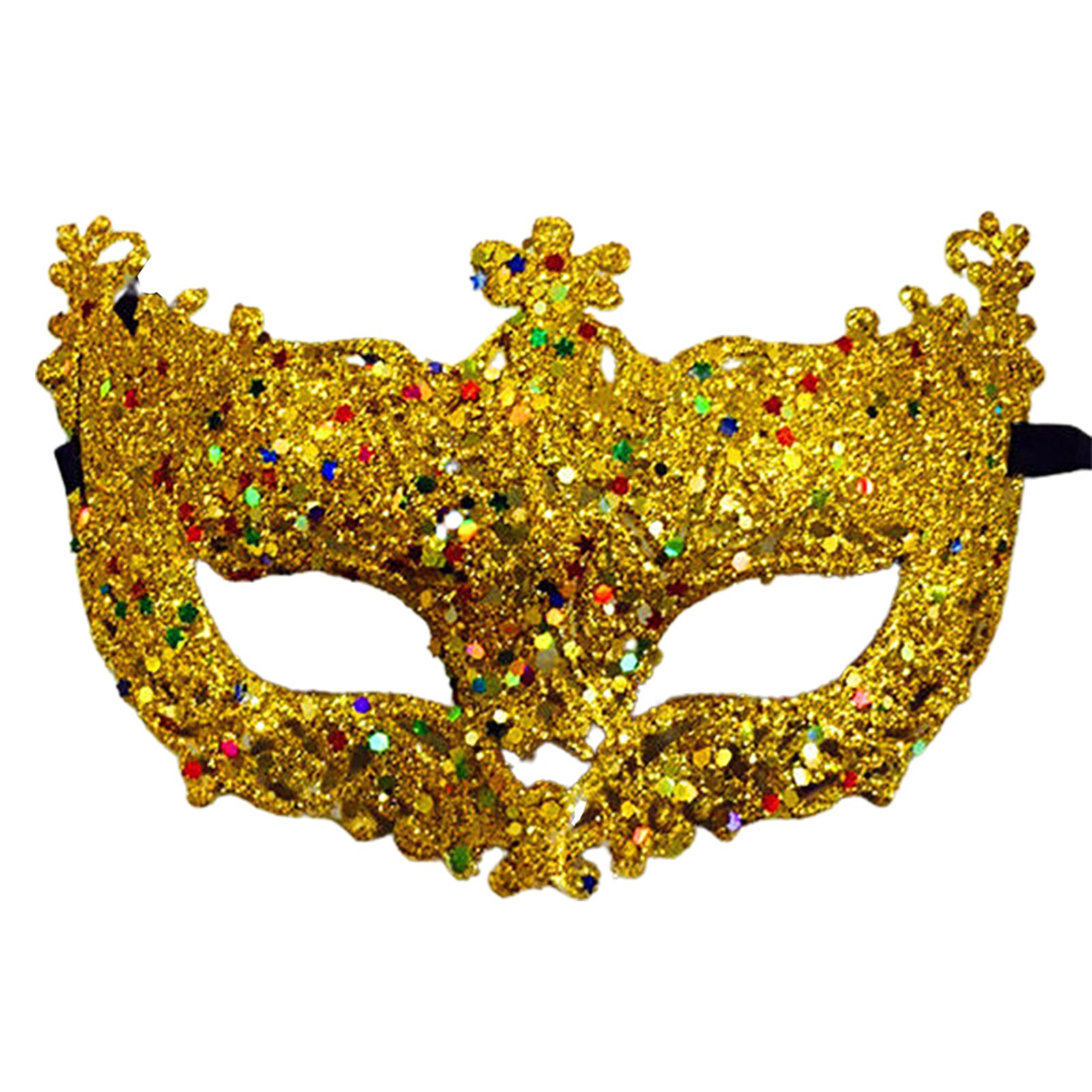 SALES! Women Cosplay Eye Mask Masquerade Carnival Fancy Mardi Christmas Party: Gold