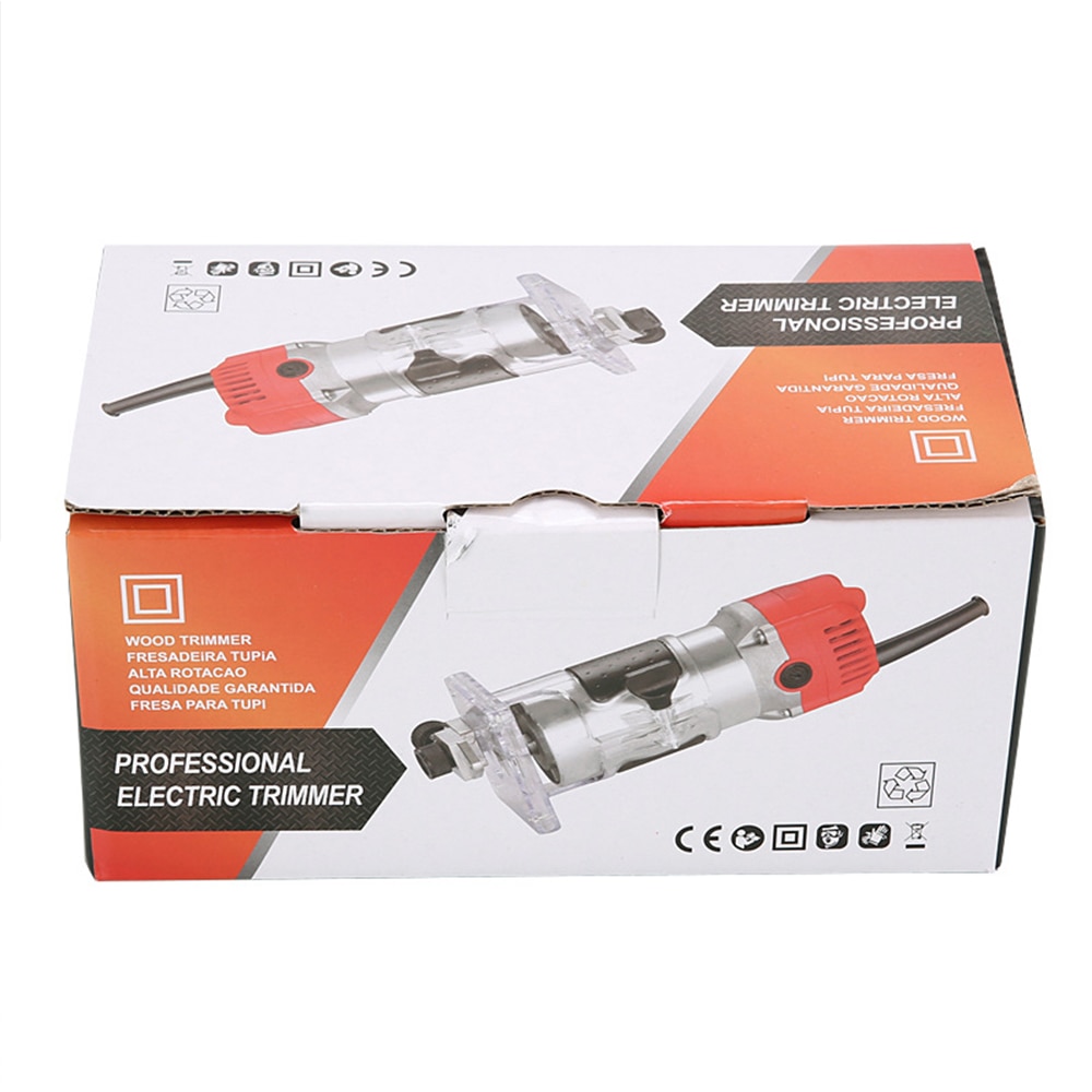 220/110V 650W Woodworking Electric Trimmer Wood Milling Engraving Slotting Trimming Machine Hand Carving Machine Wood Router