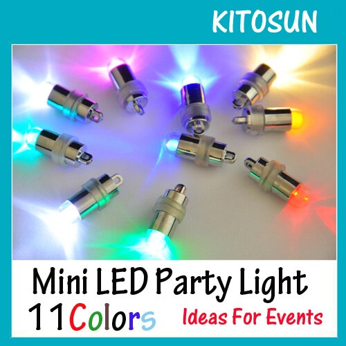 10PCs Waterproof LED Party Lights For Lanterns Balloons Floral Mini Led Lights For Wedding Centerpiece KIT Eiffel Glass Vases