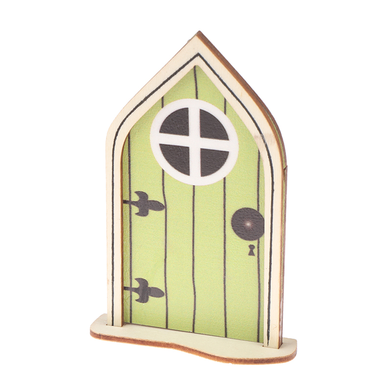 1/12 Poppenhuis Miniatuur Hout Externe Enkele Deur Houten Raamkozijn Diy Accessoires Pophuis Meubels Speelgoed Multi Stijlen