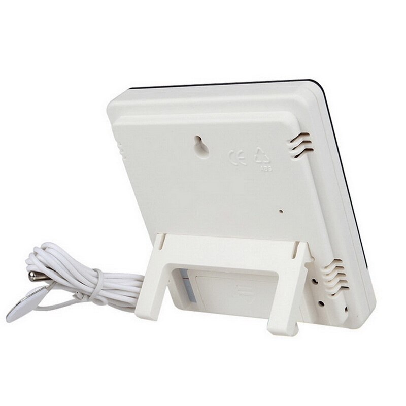 Junejour Digital Hygrometer Thermometer LCD Electronic Outdoor Indoor Room Temperature Humidity Monitor Alarm Clock