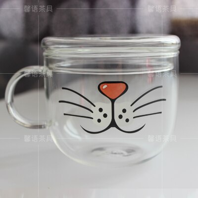 YIZI-gobelet en verre borosilicaté kawaii, mug Transparent, offre spéciale ml, boisson de , nouveauté 500: 7