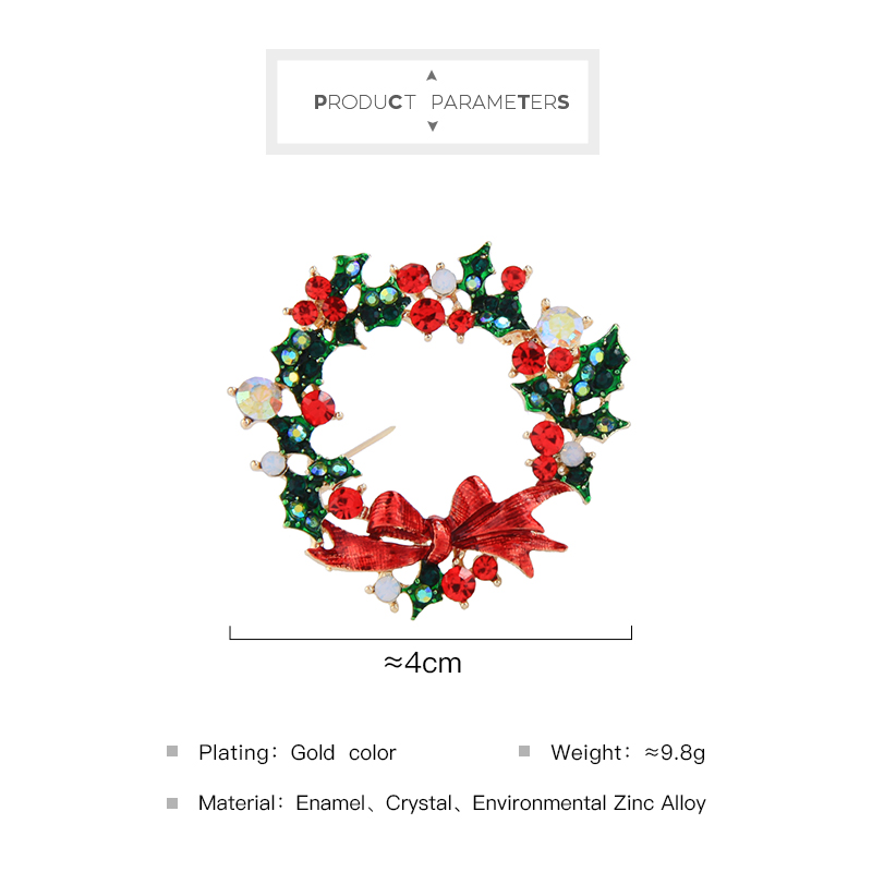 Etnische Kerst Broche Handgemaakte Crystal Multi-stijl Gelukkig Festivel Broche Voor Vrouwen Festival Dier Sieraden: t99317-4