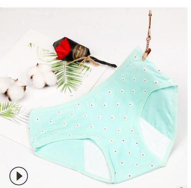 Meisje Menstruele Slipje Fysiologische Slips Bloemen Lingerie Lekvrij Verbreed Vrouwelijke Ondergoed Studenten Waterdicht Slipje: 5