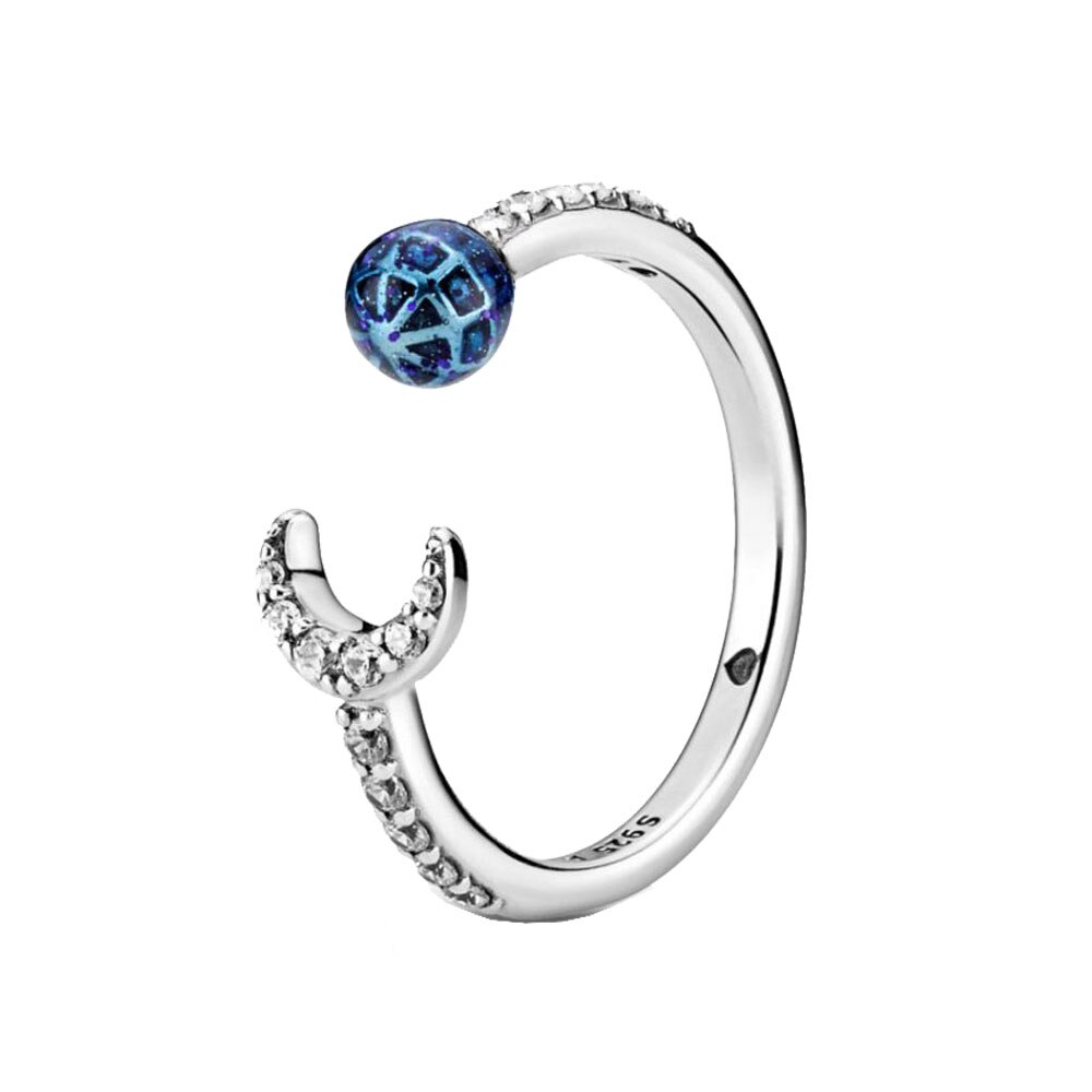 Winter 925 Sterling Silver Ring Sparkling Snowflake Rings Women Engagement Anniversary Jewelry: 7 / 113