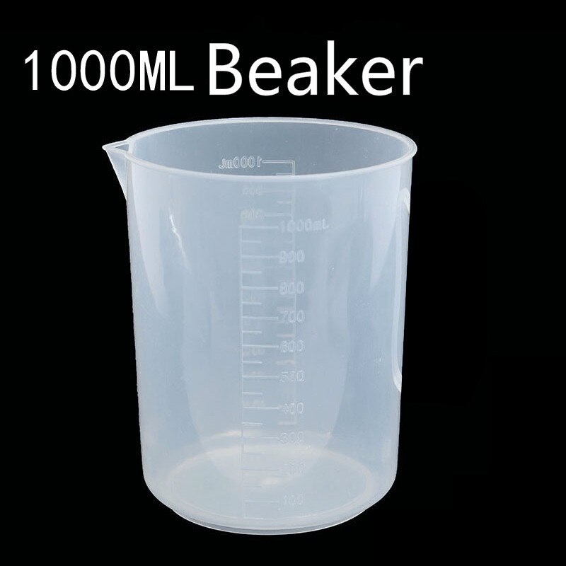 Food grade plastic measuring cup beaker kitchen baking tool large capacity multi-purpose thickening measuring cup: Gray